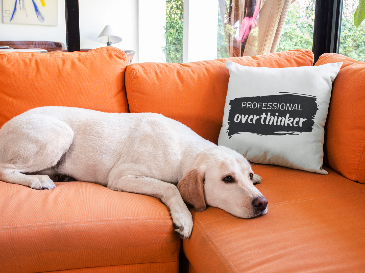 Professional Overthinker Printed Cushion