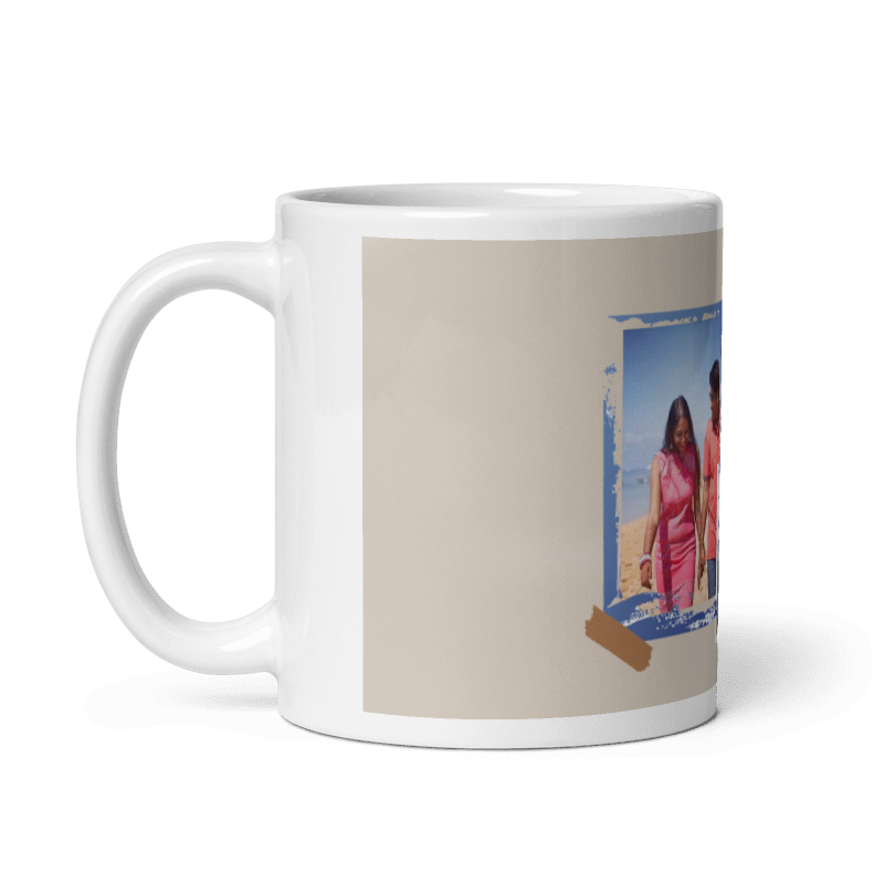 Customized Coffee Mug - Add Your Own Photo -4 Photo Frame Pattern