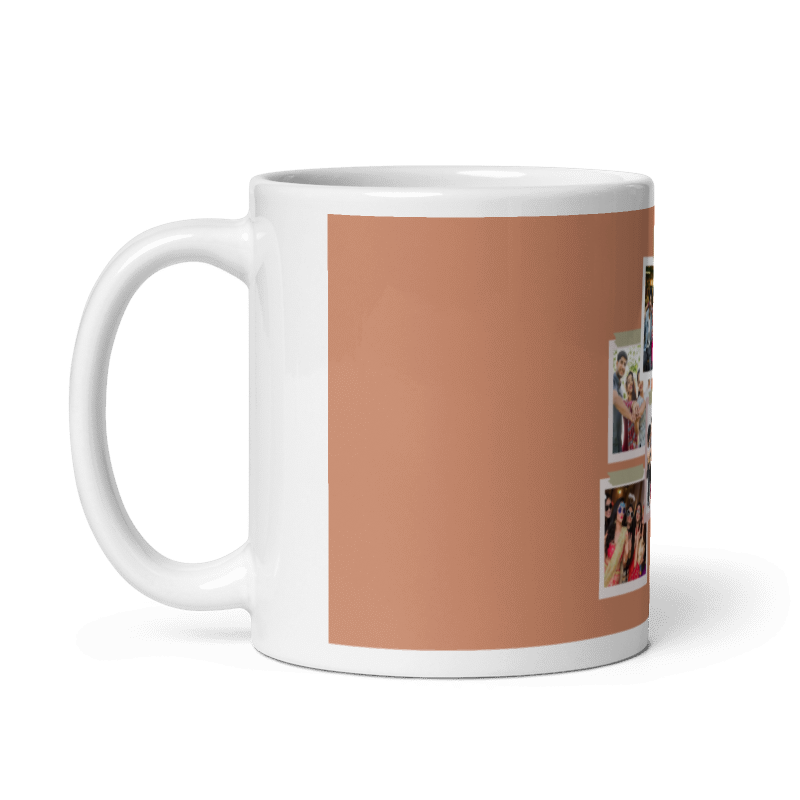 Customized Coffee Mug - Add Your Own Photo -6 Photo Frame Pattern