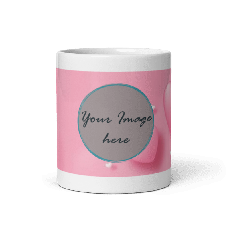 Customized Coffee Mug - Add Your Own Photo - Attractive Pattern
