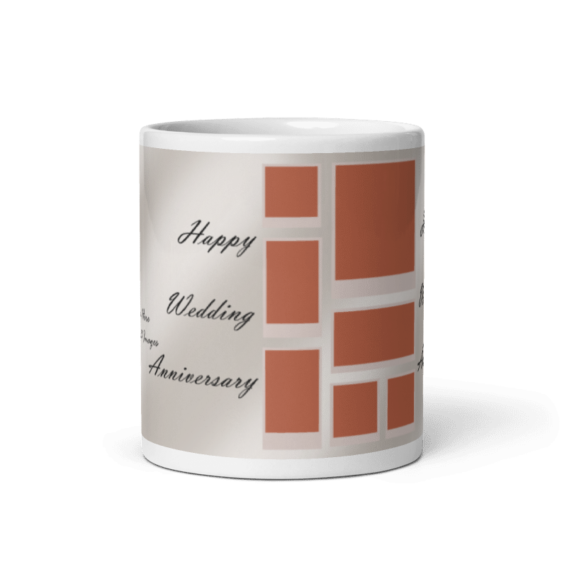 Customized Coffee Mug - Add Your Own Photo -7 Photo Frame Pattern