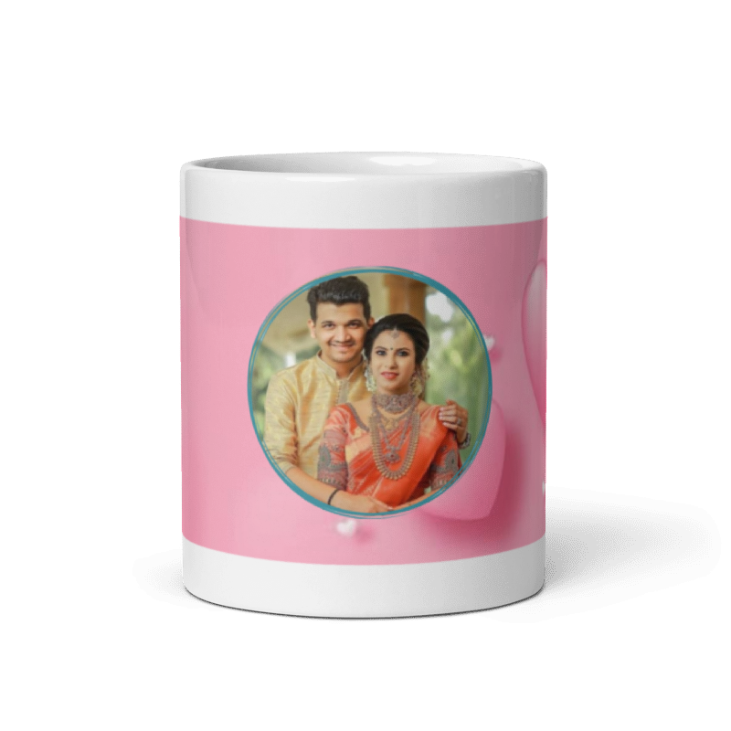 Customized Coffee Mug - Add Your Own Photo - Attractive Pattern