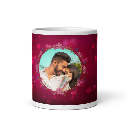 Customized Coffee Mug - Add Your Own Photo -Love Frame