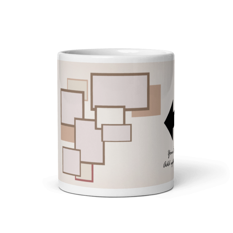 Customized Coffee Mug - Add Your Own Photo -6 Photo Frame Pattern
