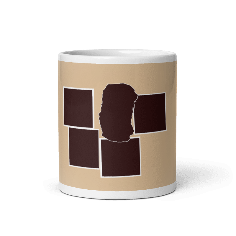 Customized Coffee Mug - Add Your Own Photo -5 Photo Frame Pattern