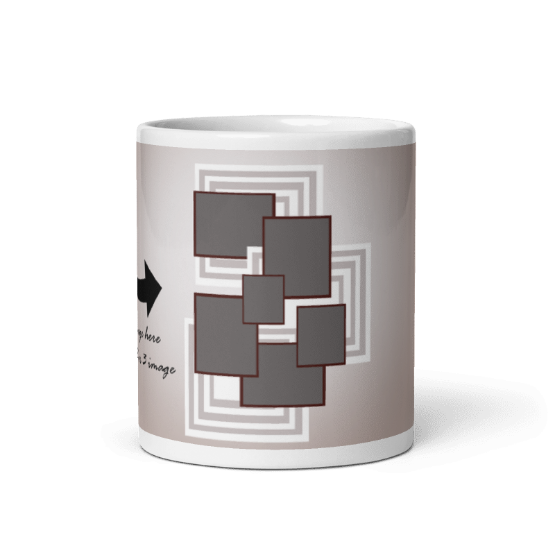 Customized Coffee Mug - Add Your Own Photo -6 Photo Frame Pattern