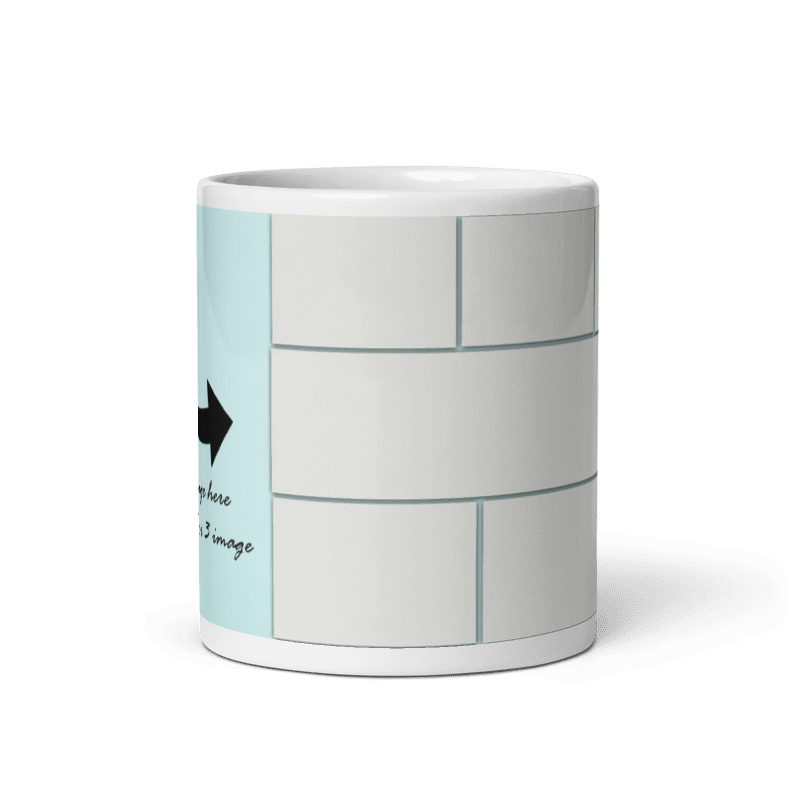 Customized Coffee Mug - Add Your Own Photo -8 Photo Frame Pattern