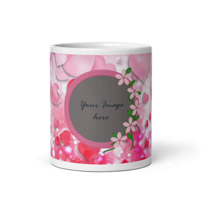 Customized Coffee Mug - Add Your Own Photo -Multicolor Background