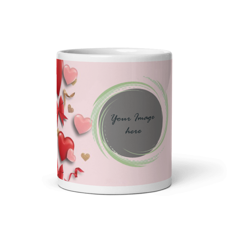 Customized Coffee Mug - Add Your Own Photo - Beautiful Pattern