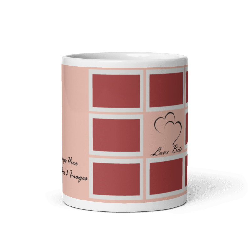 Customized Coffee Mug - Add Your Own Photo -8 Photo Frame Pattern
