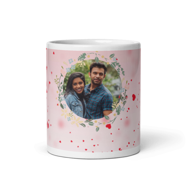 Customized Coffee Mug - Add Your Own Photo - Beautiful Pattern