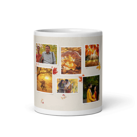 Customized Coffee Mug - Add Your Own Photo -6 Photo Frame Pattern