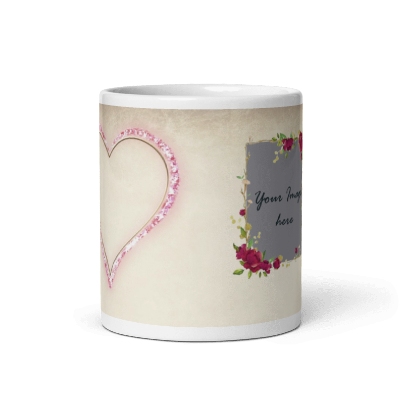 Customized Coffee Mug - Add Your Own Photo -Art Background