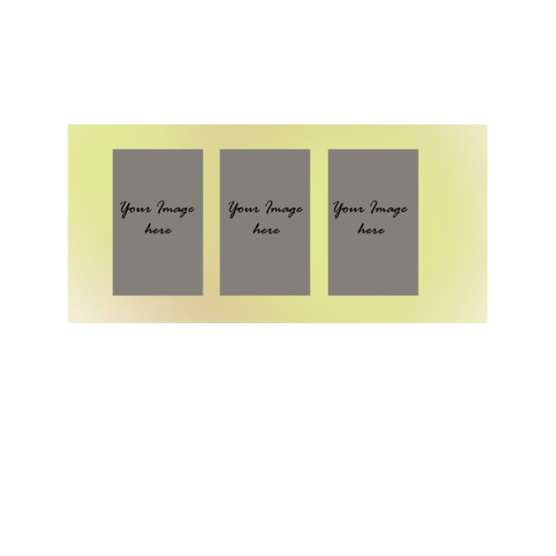 Customized Coffee Mug - Add Your Own Photo -3 Photo Frame Pattern