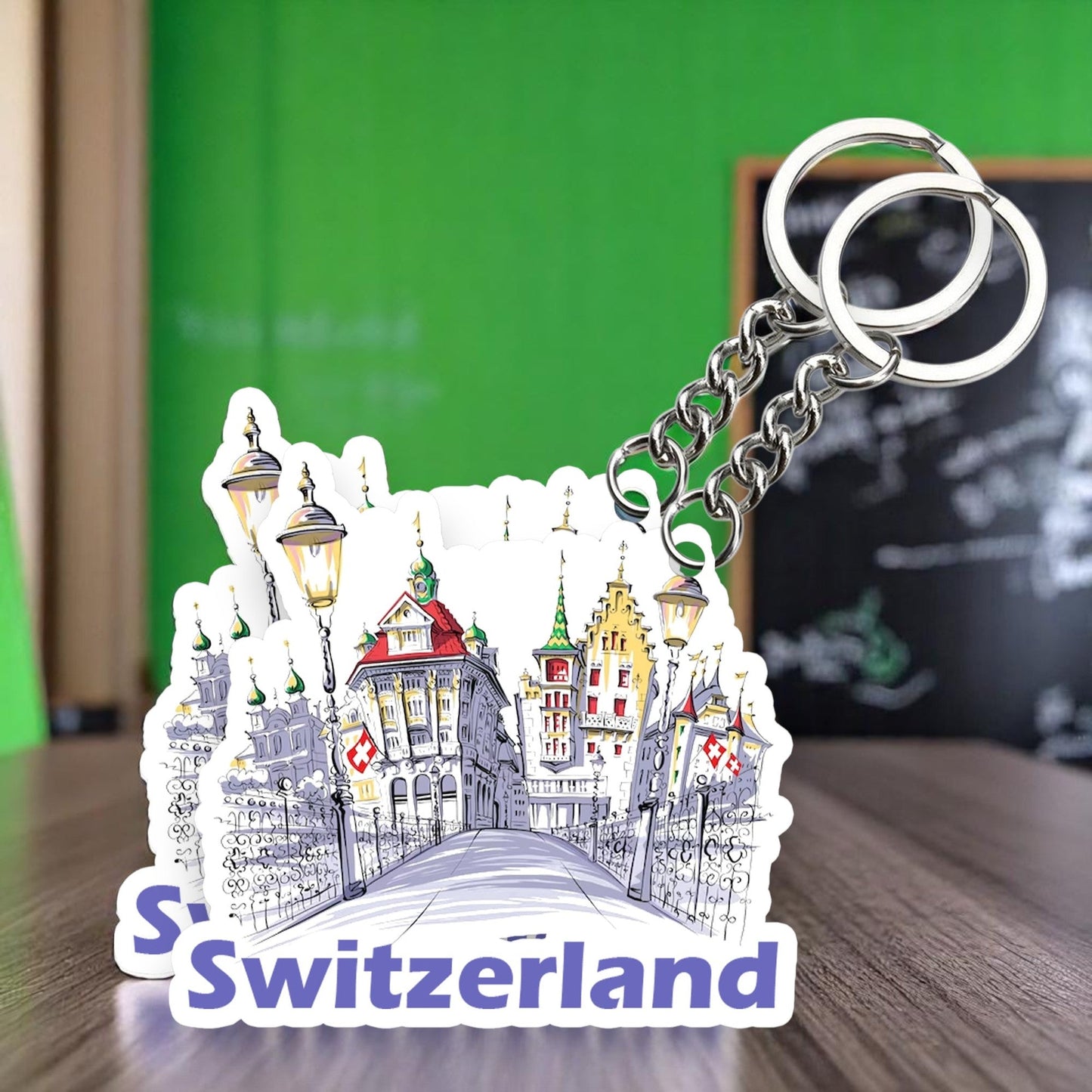 Switzerland Beautiful Key chain ( Set of 2 )