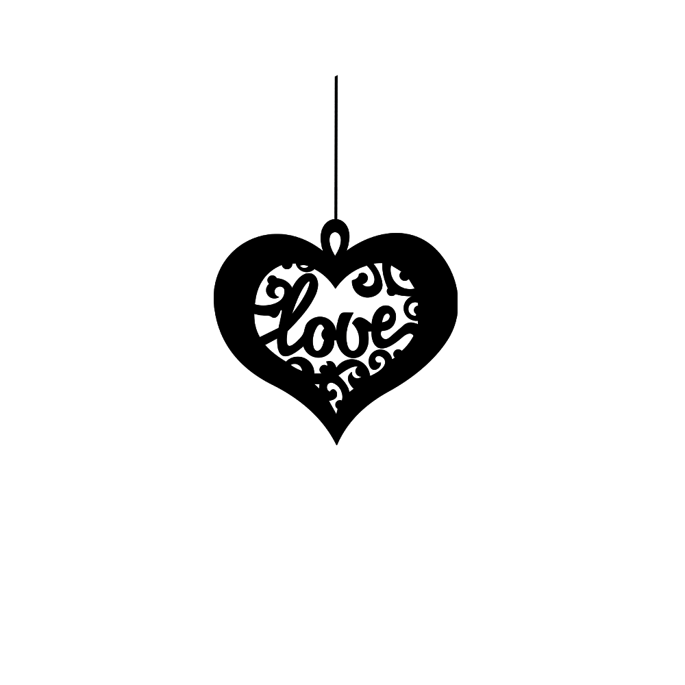 ShopTwiz Love Always Charm Car Hanging Decorative