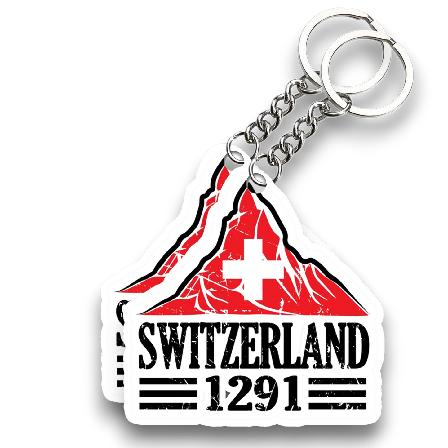 Switzerland 1291 Key chain ( Set of 2 )