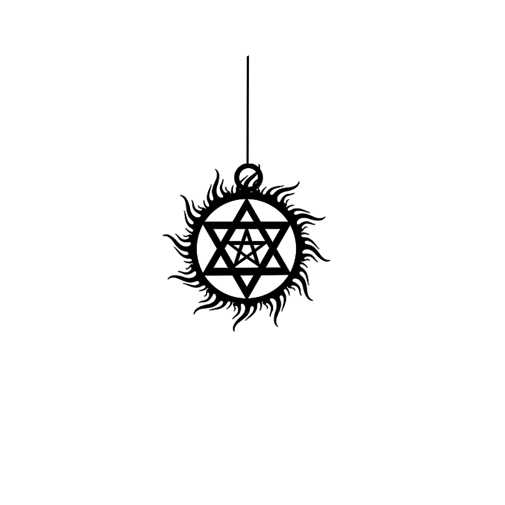 ShopTwiz Shri Yantra Divine Geometry Car Hanging Decorative