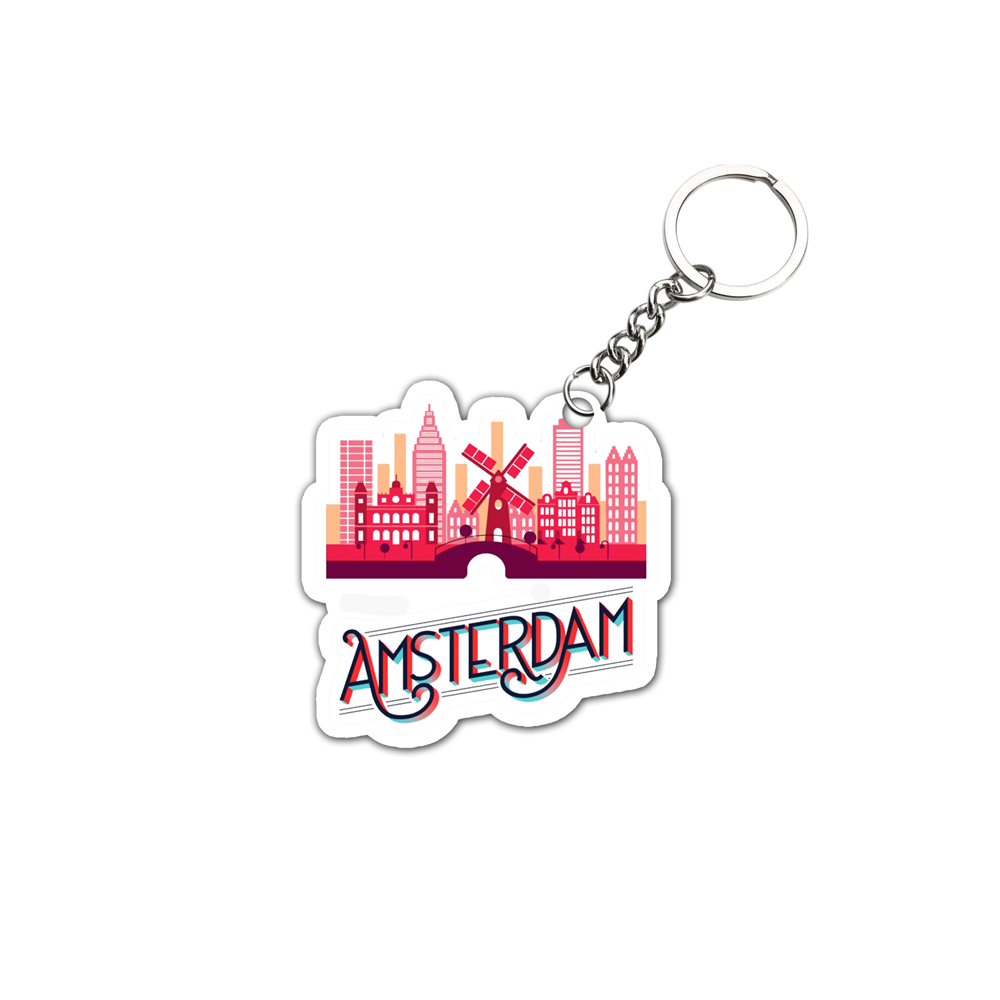 Amsterdam City Key chain ( Set of 2 )
