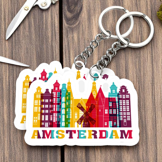 Amsterdam Beautiful City Key chain ( Set of 2 )