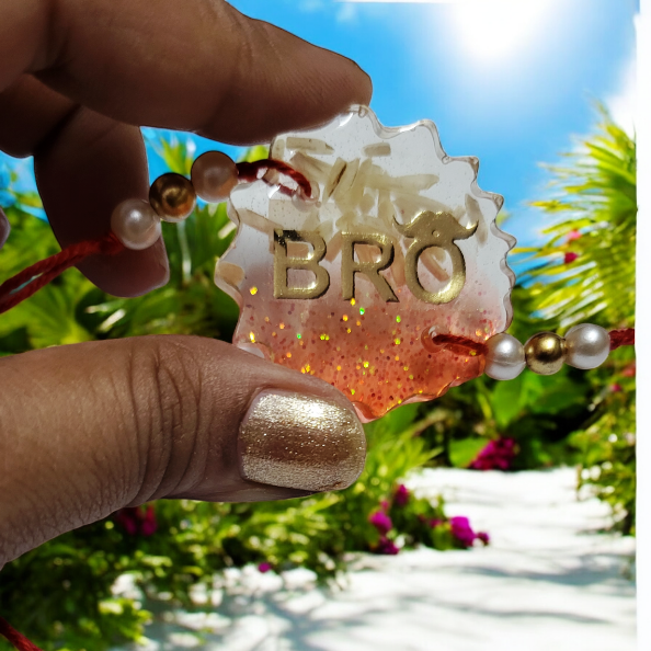 Resin Rakhi for Rakshabandhan ( Cosmic Red Collection )