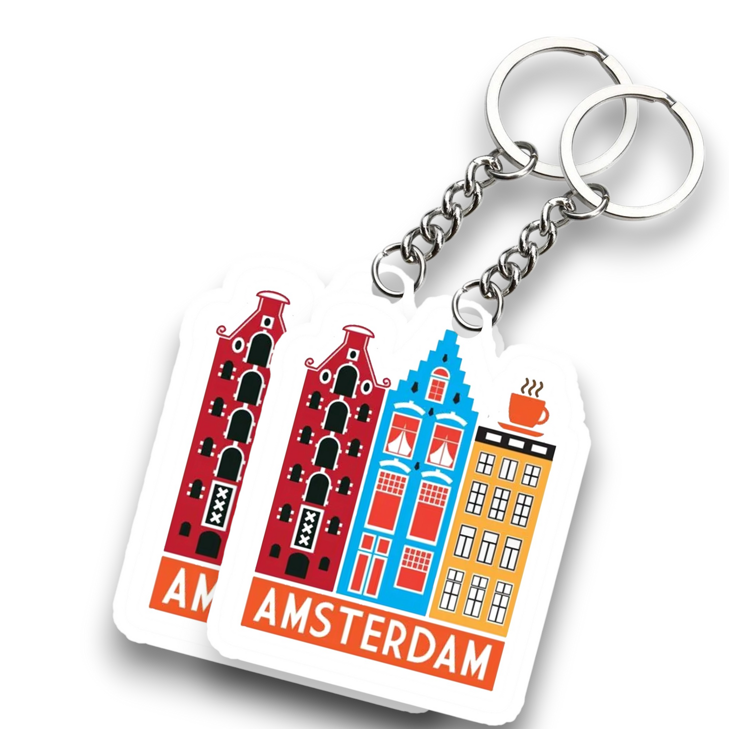 Amsterdam City Key chain ( Set of 2 )