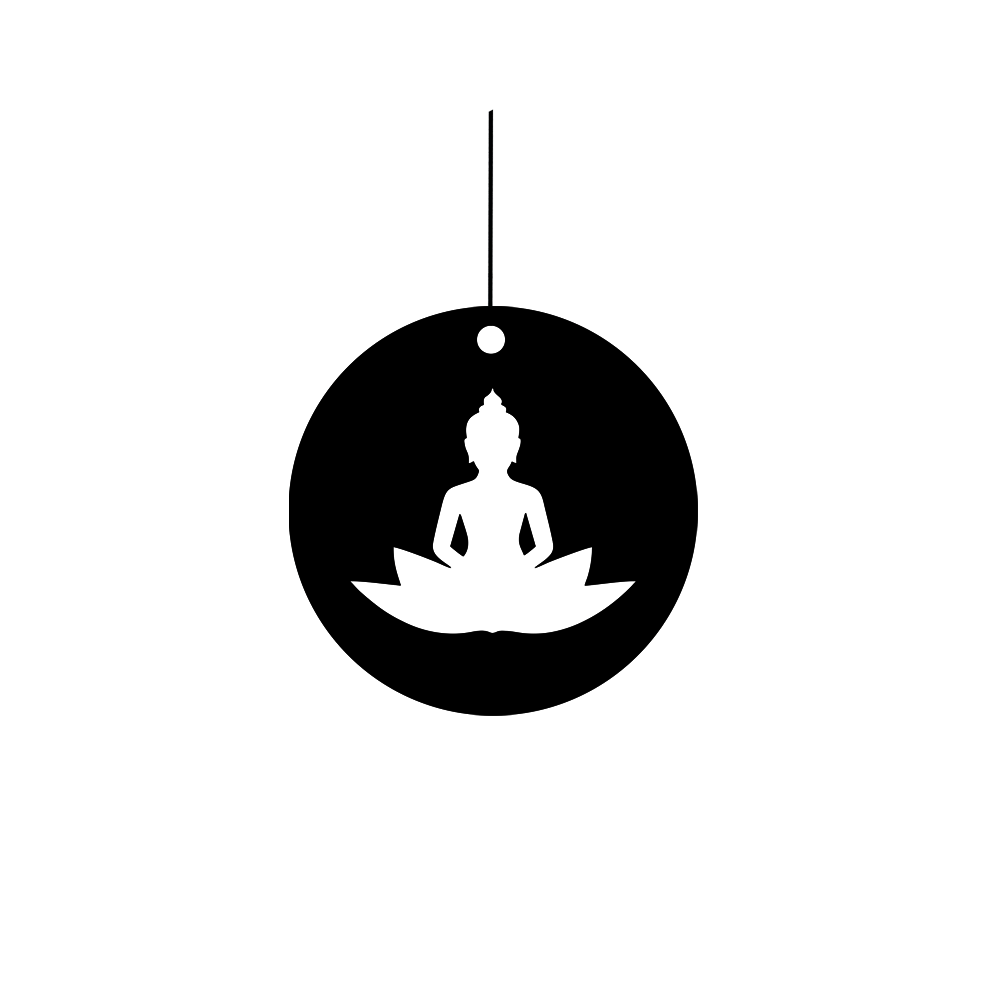 ShopTwiz Gautam Buddha Calm Charm Car Hanging Decorative