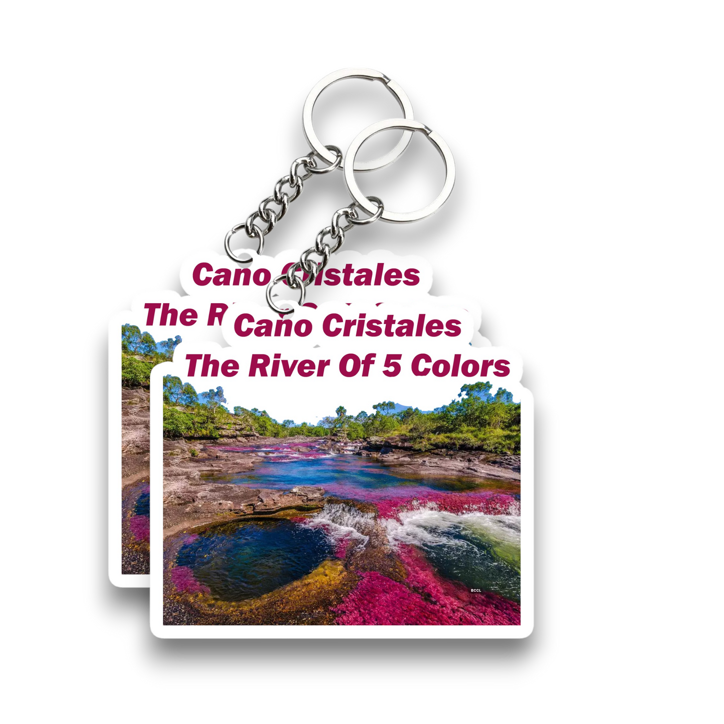 The river of 5 colors Key Chain (Set of 2)