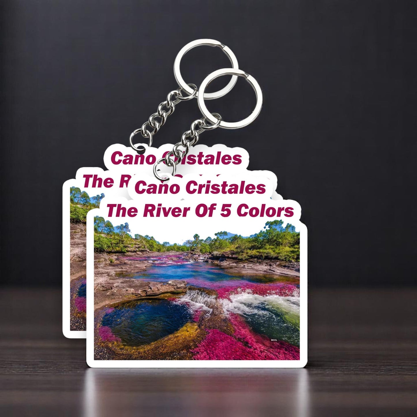 The river of 5 colors Key Chain (Set of 2)