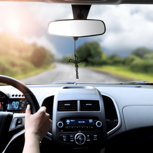 ShopTwiz Yesu Ji Holy Pendant Car Hanging Decorative