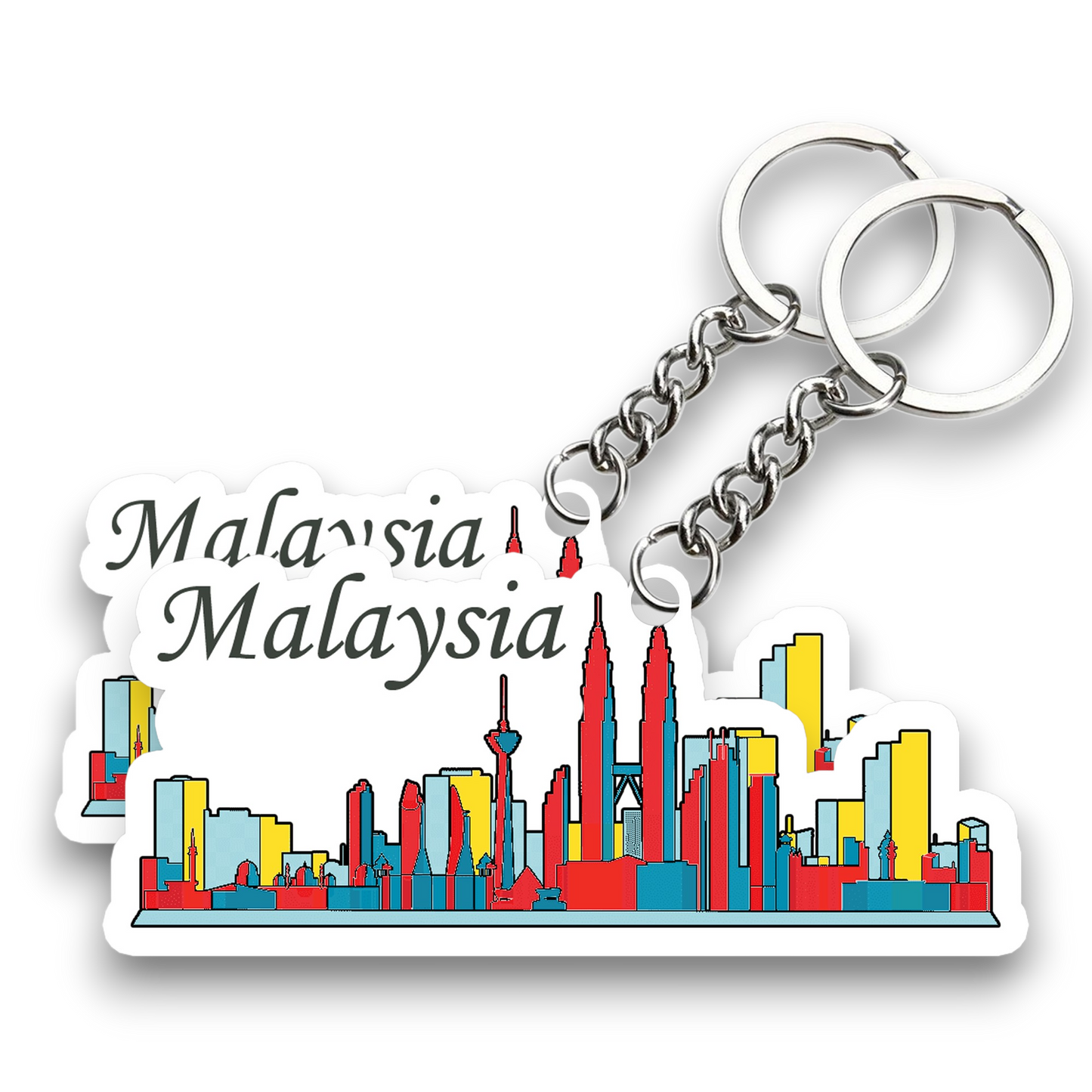 Malaysia City Key chain ( Set of 2 )
