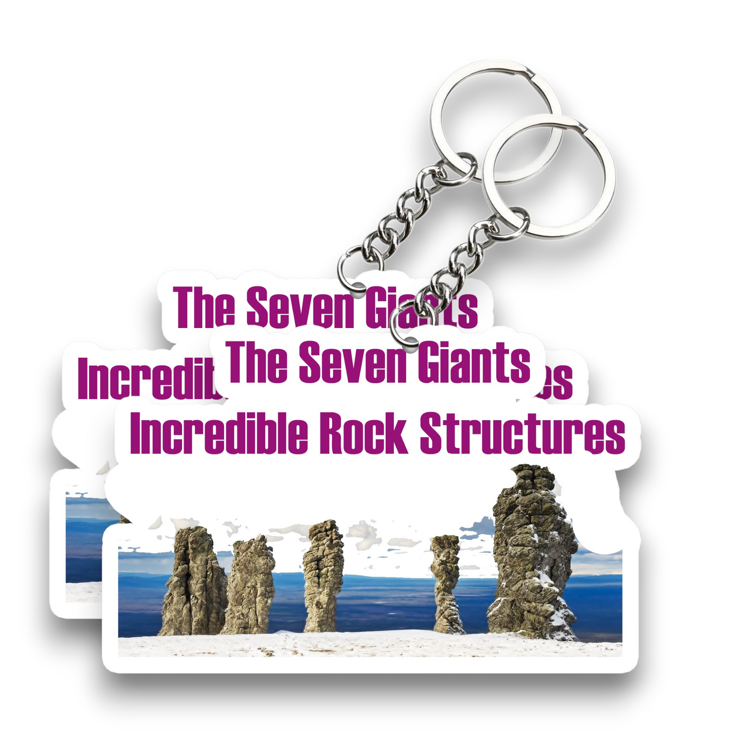 Incredible Rock Structures Key Chain (Set of 2)