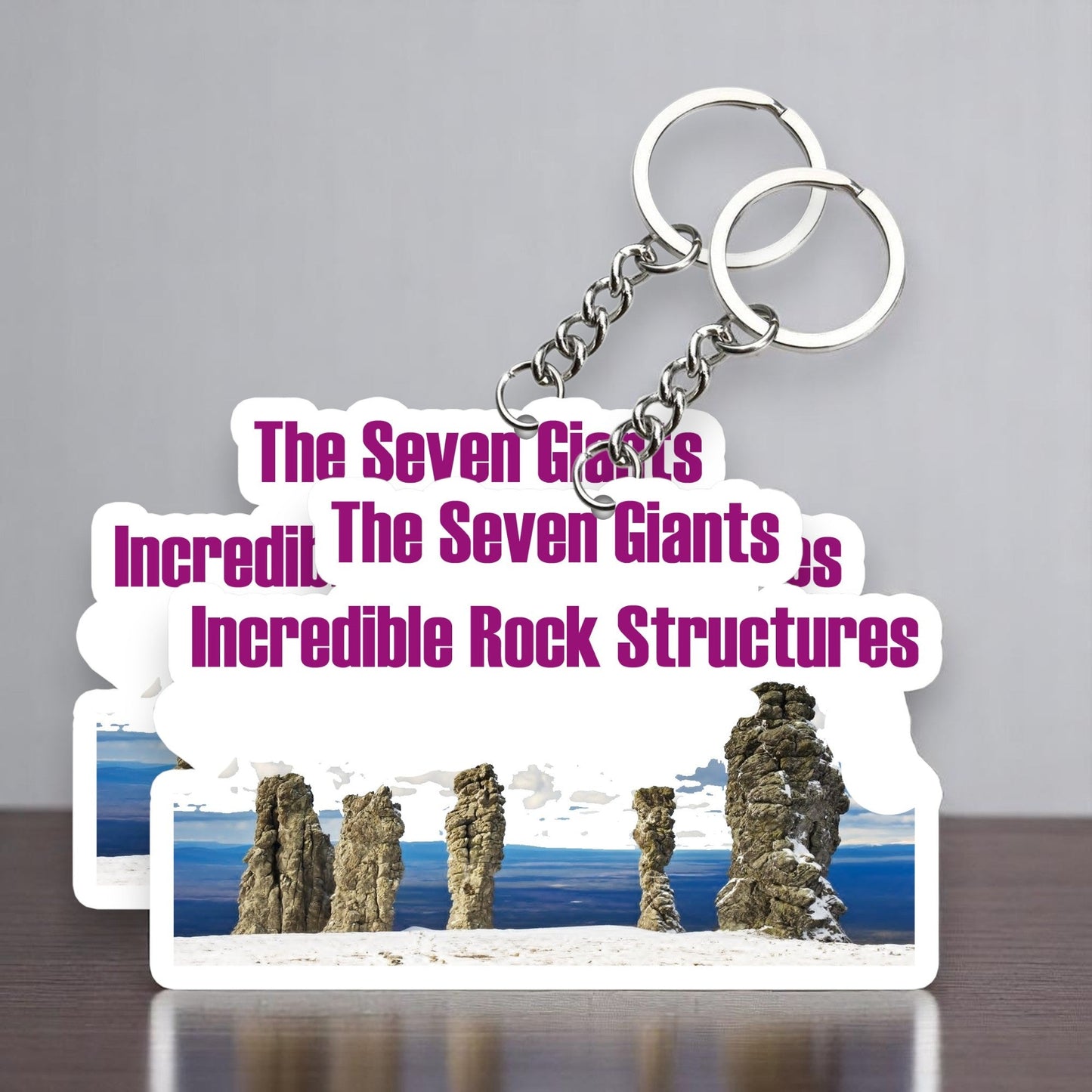 Incredible Rock Structures Key Chain (Set of 2)