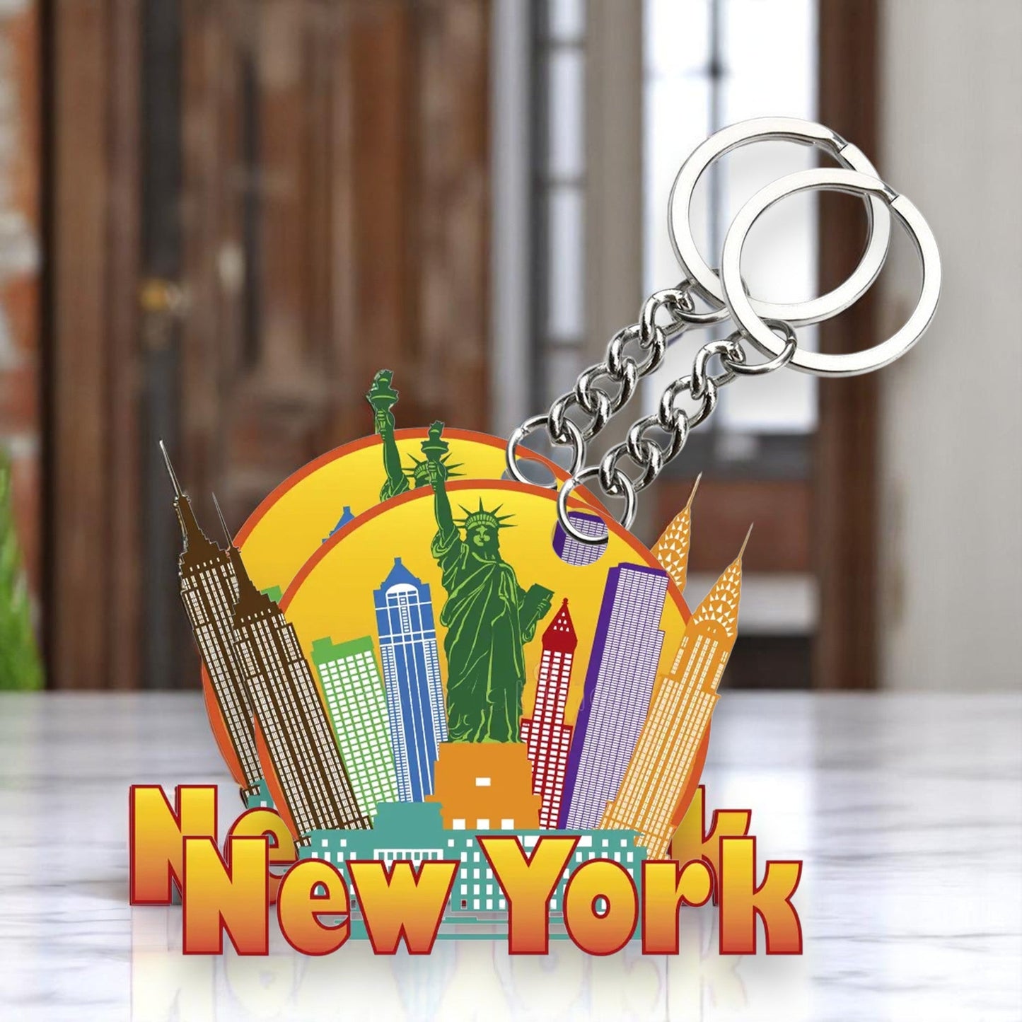New York Key chain ( Set of 2 )