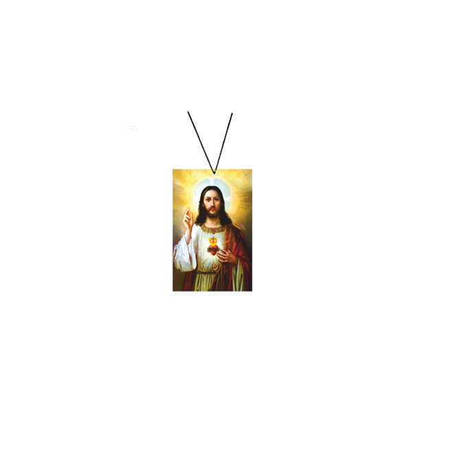 ShopTwiz Yesu Ji Sacred Cross Car Hanging Decorative