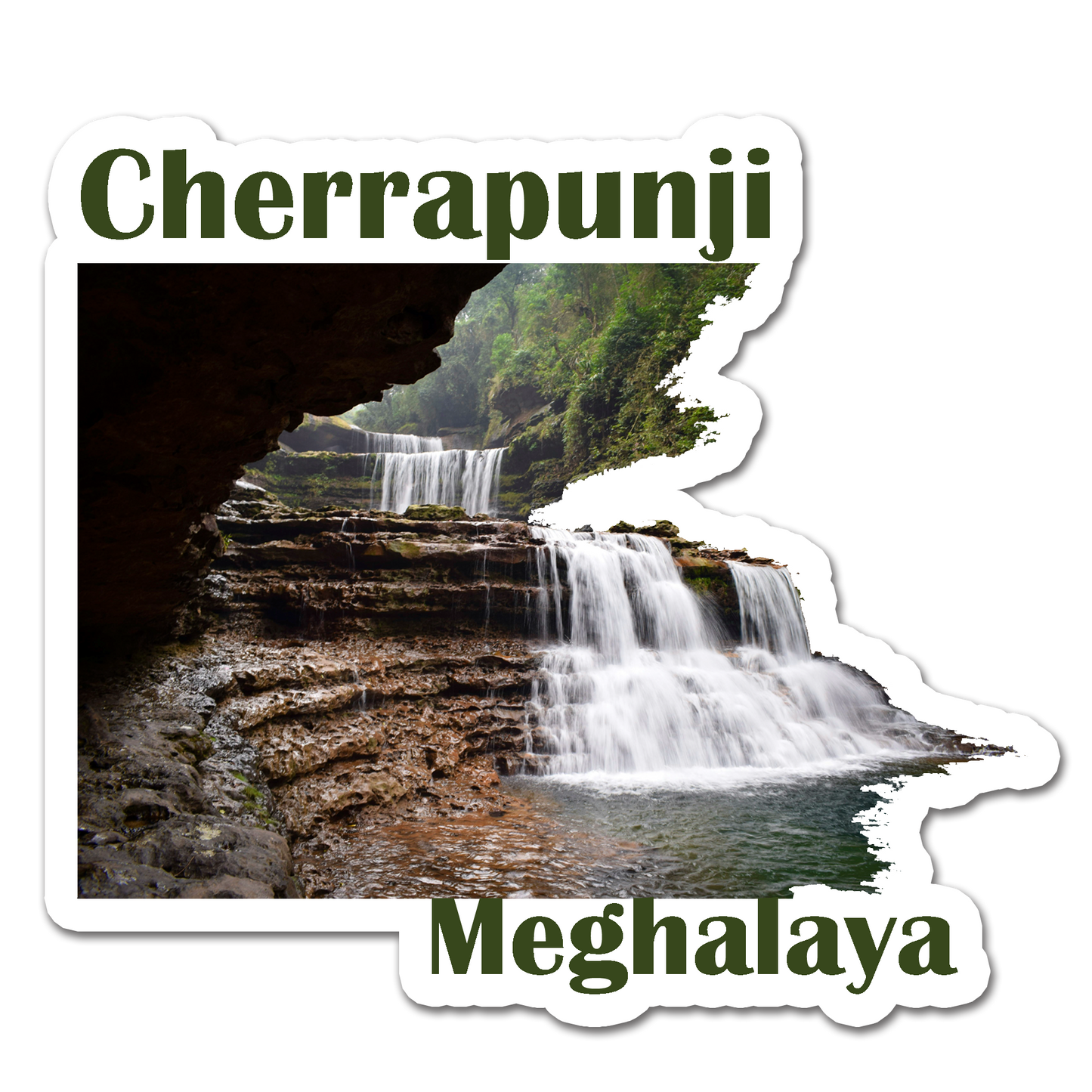 ShopTwiz Cherrapunji 2(Meghalaya) Awesome City Lovely Door Magnets And Fridge Magnet