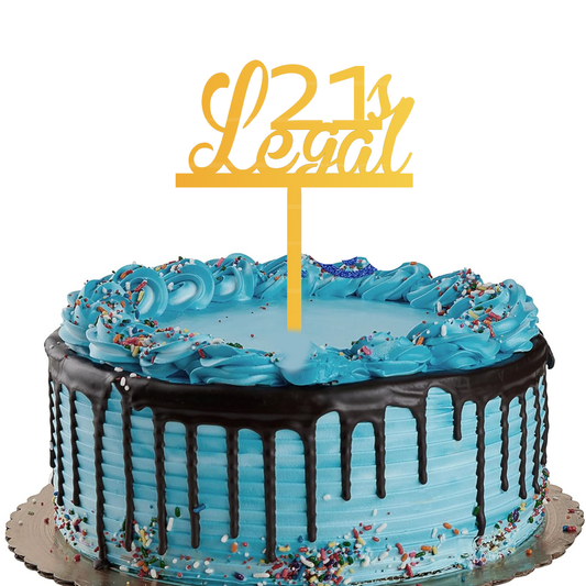 21 & Legal Cake Topper