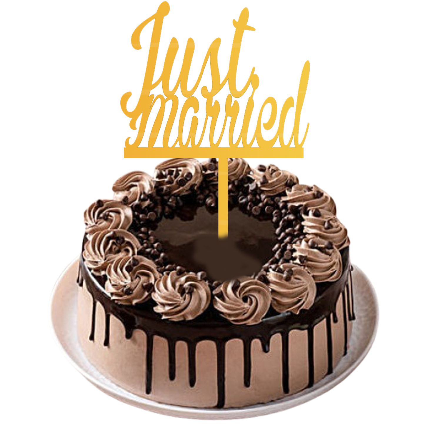 Just Married Cake Topper