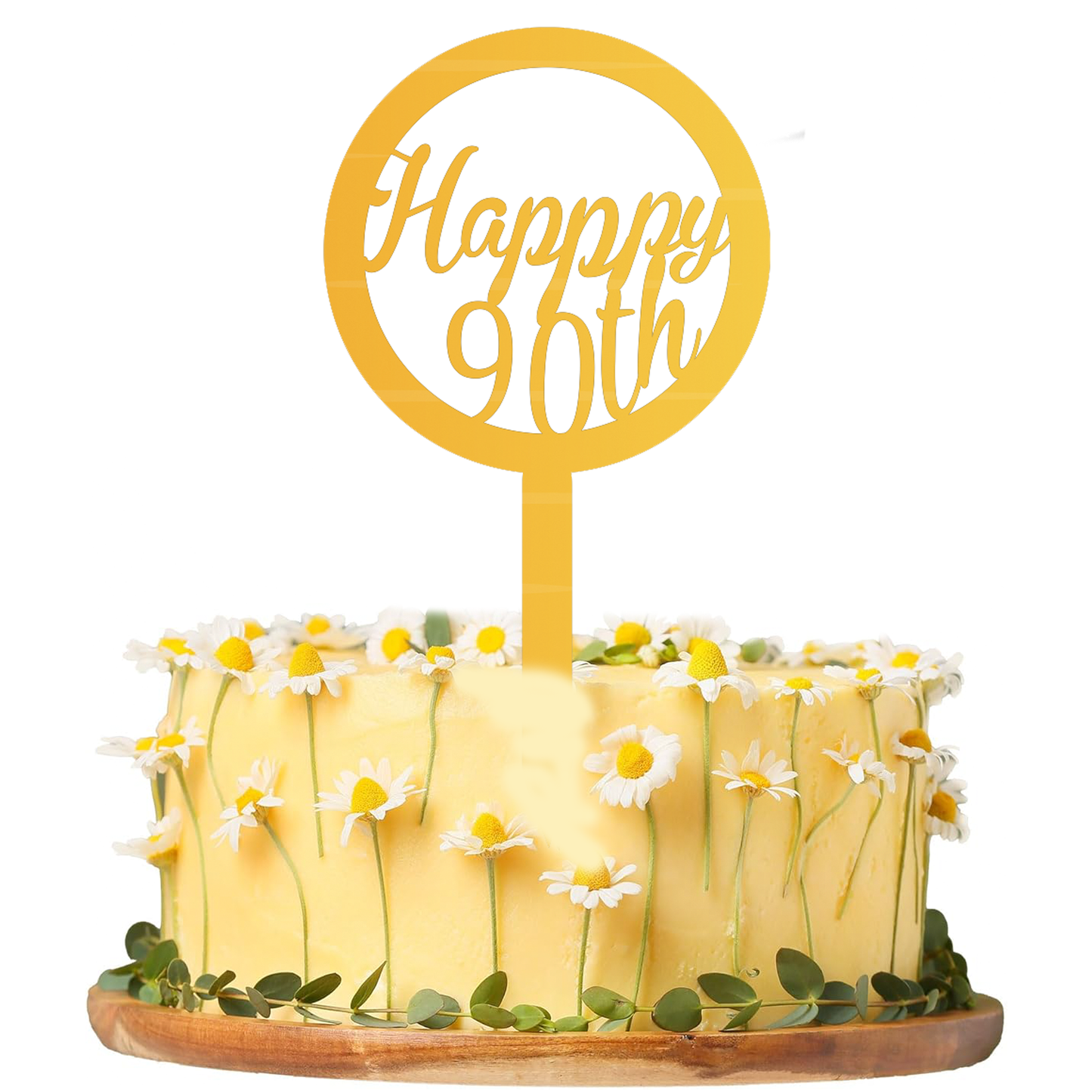 Happy 90th Cake Topper