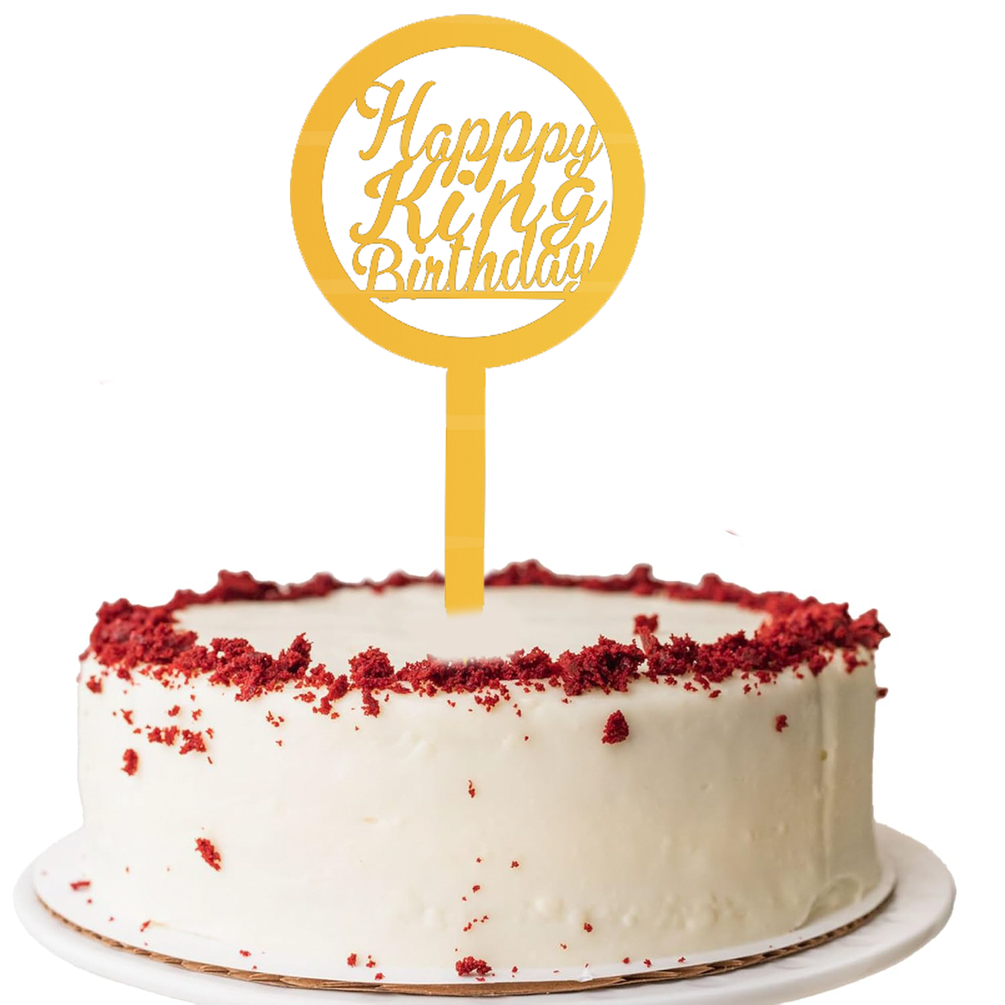 Happy King Birthday Cake Topper