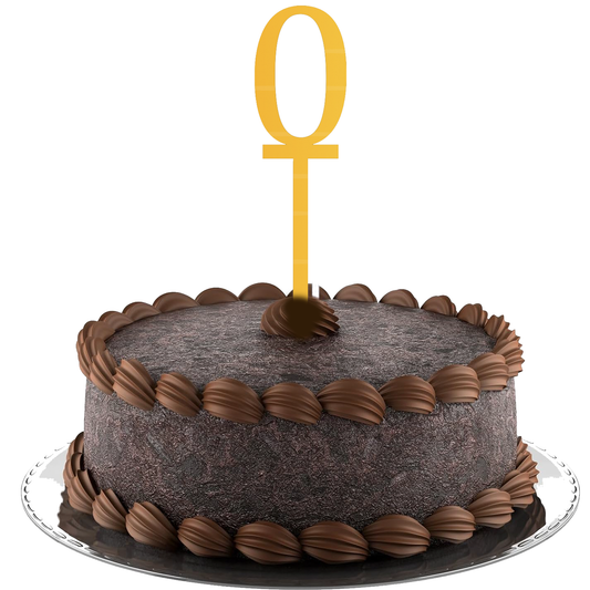 Zero Number cake Topper