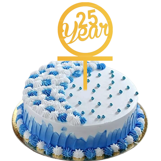 25 Year Customize Cake Topper