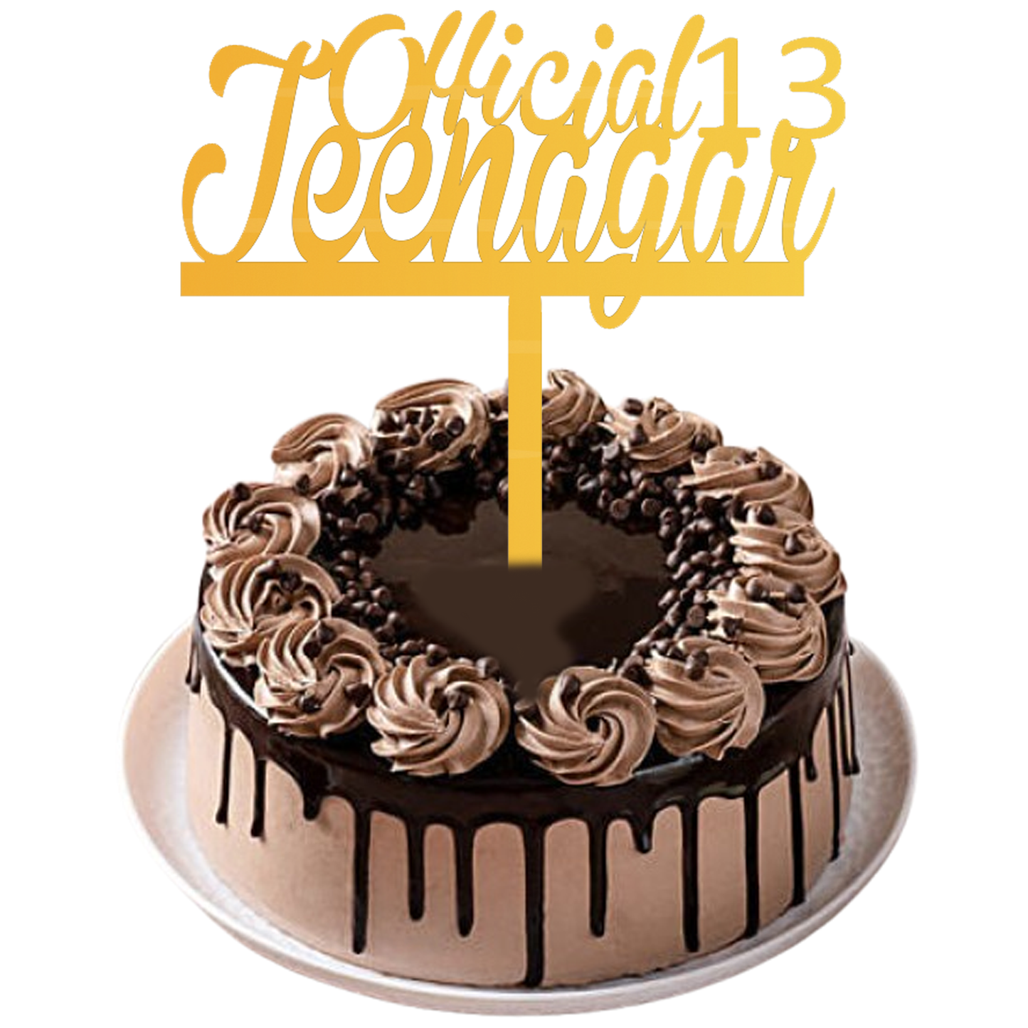 Official 13 Teenager Customize Cake Topper