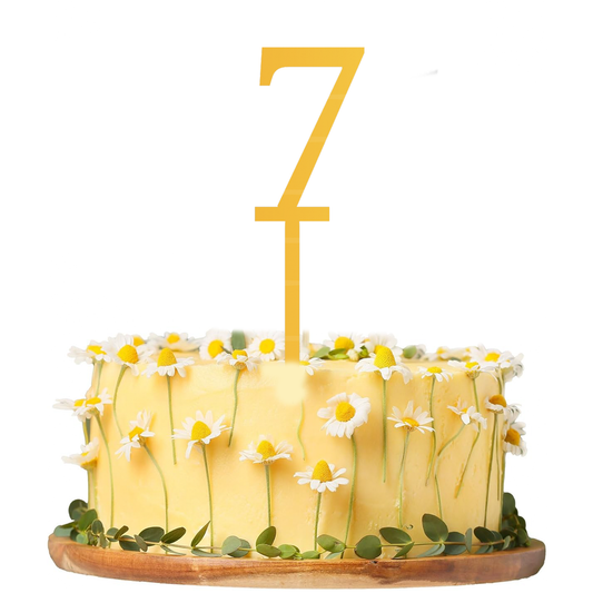 7 Number Cake Topper