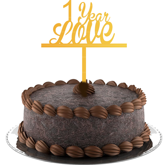 1 Year Love cake Topper