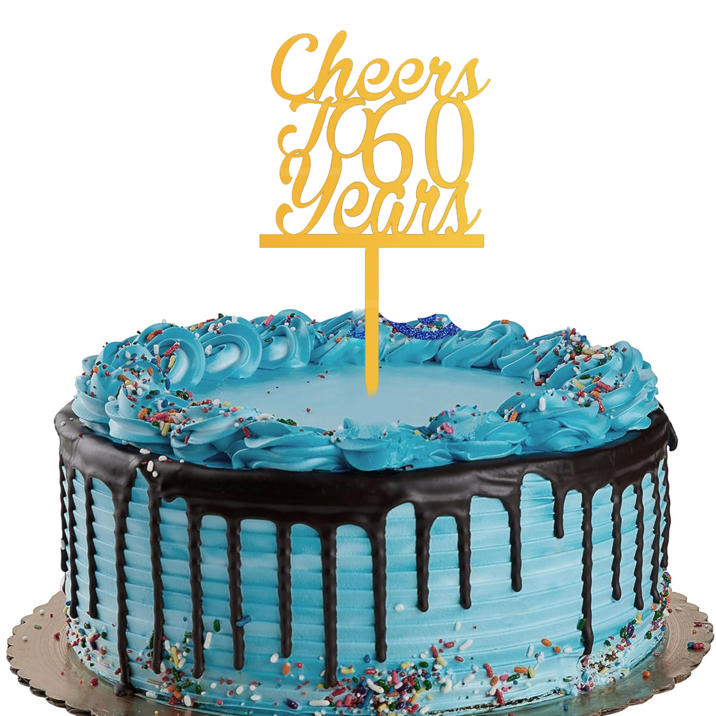 Cheer & TO 60 Year Cake Topper