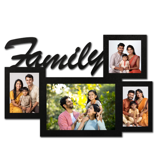 ShopTwiz Family Love  Collage Photo Frame with 4 photos ( Customizable )