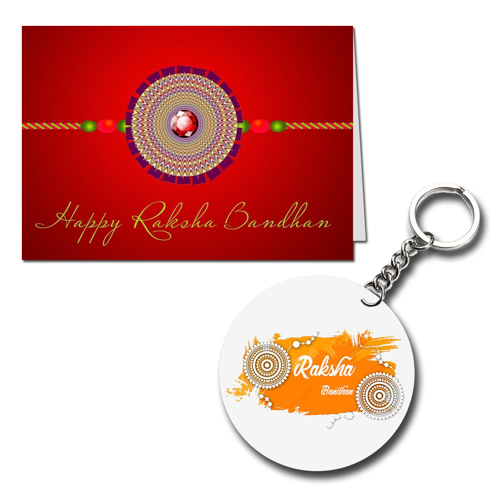 Happy Raksha Bandhan Printed Greeting Card