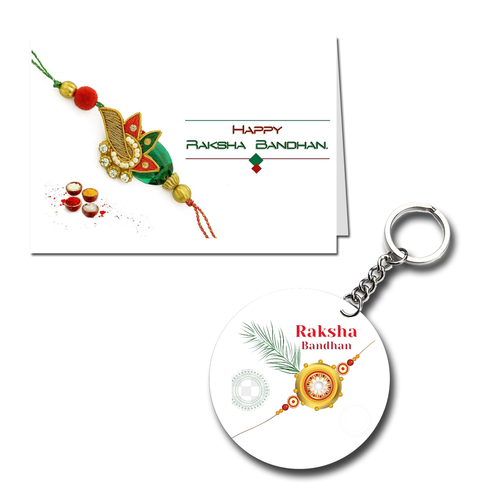 Happy Raksha Bandhan Printed Greeting Card