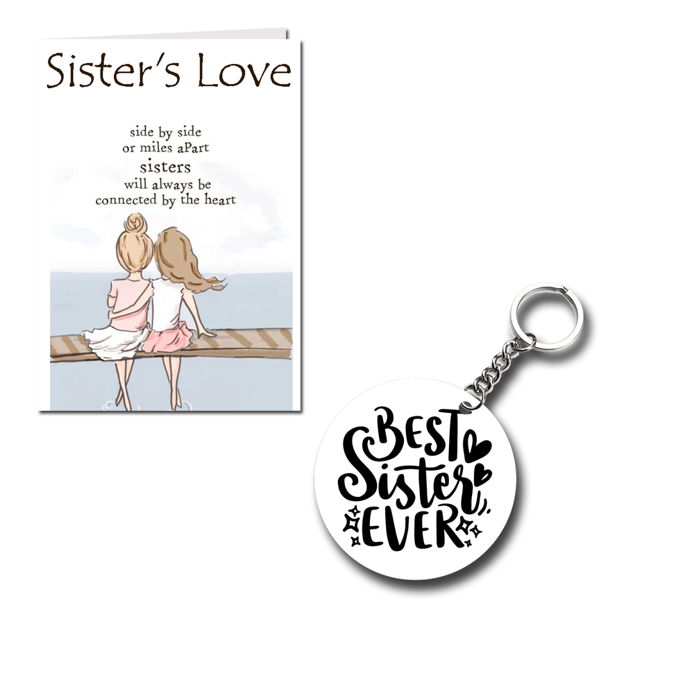 Sister Love Printed Greeting Card